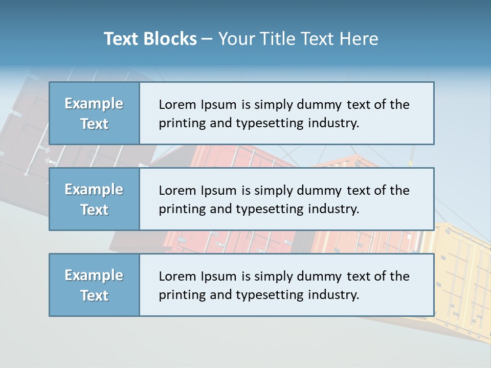 Hover Horizontal Shipping PowerPoint Template