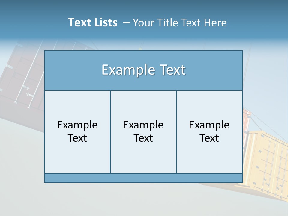 Hover Horizontal Shipping PowerPoint Template