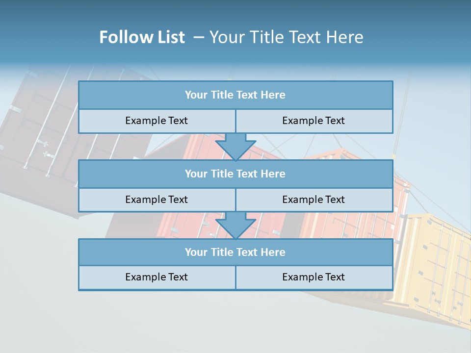 Hover Horizontal Shipping PowerPoint Template