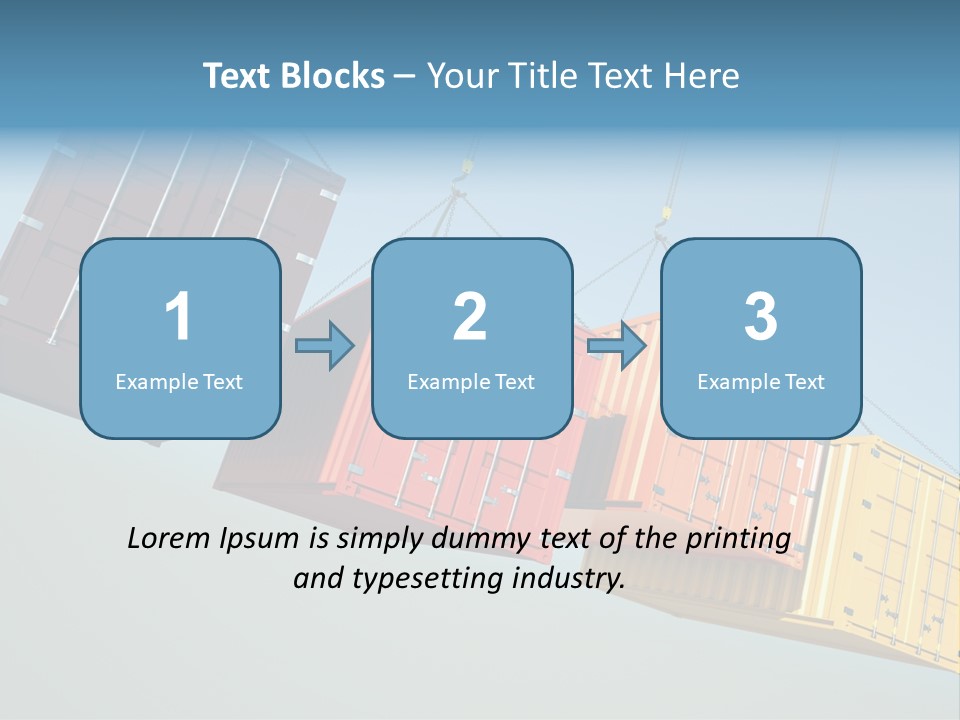 Hover Horizontal Shipping PowerPoint Template