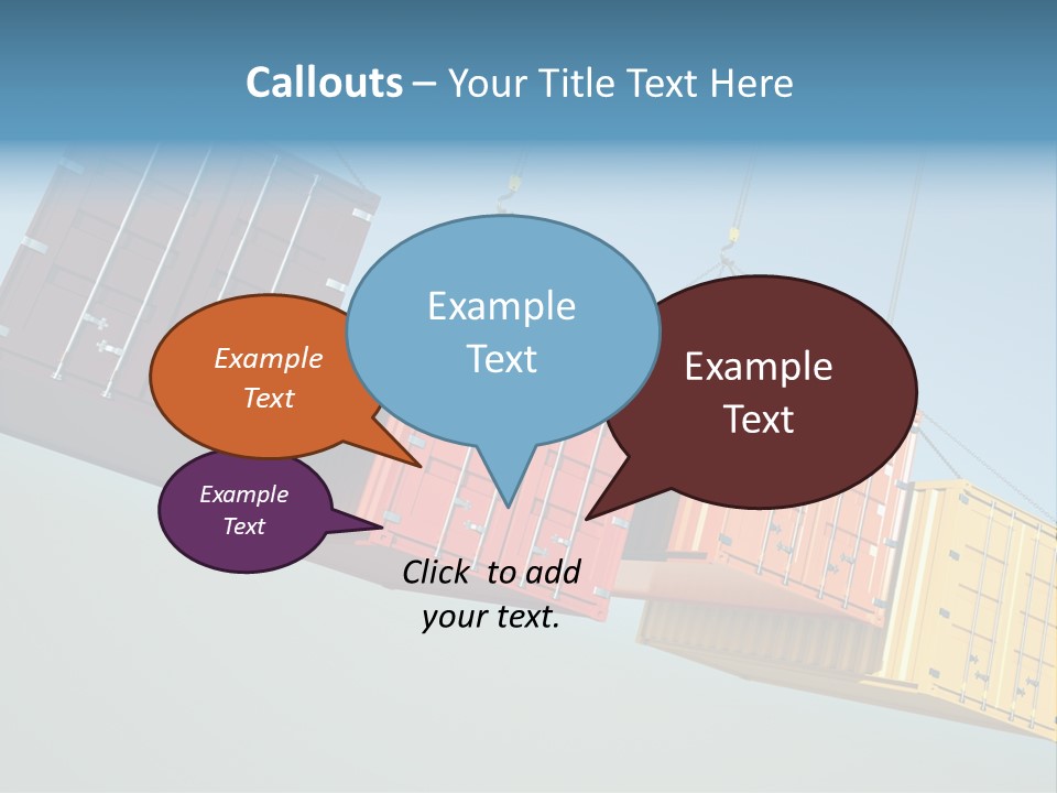 Hover Horizontal Shipping PowerPoint Template