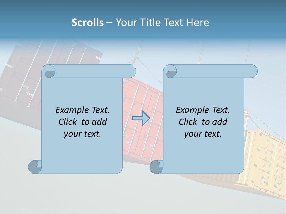 Hover Horizontal Shipping PowerPoint Template