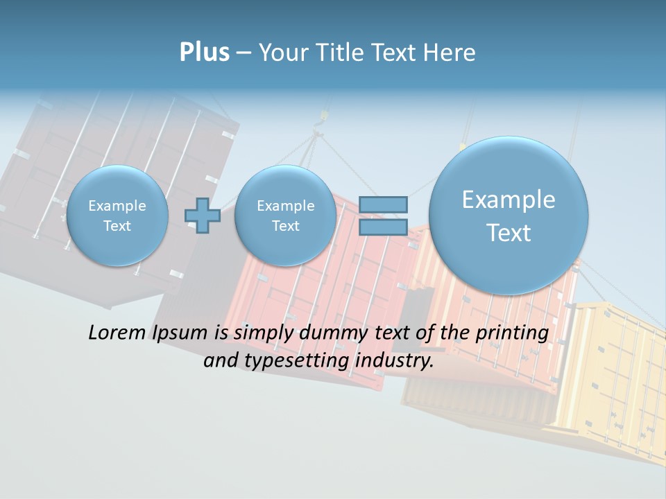 Hover Horizontal Shipping PowerPoint Template