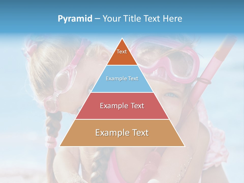 Little Girl Snorkel Set Ocean PowerPoint Template