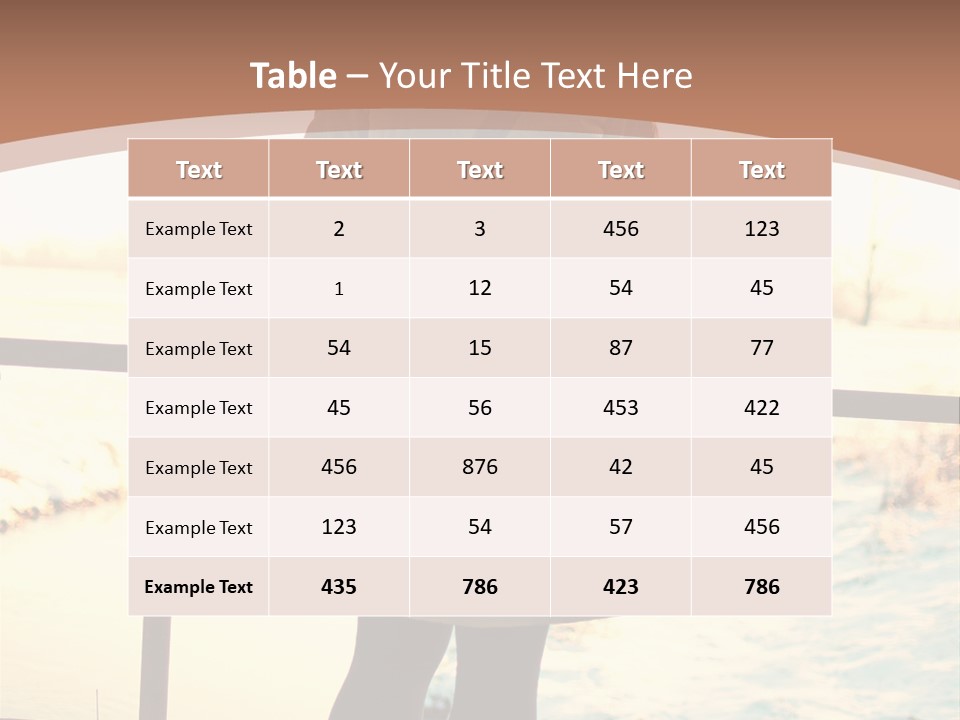 Sunlight Outdoors Tree PowerPoint Template