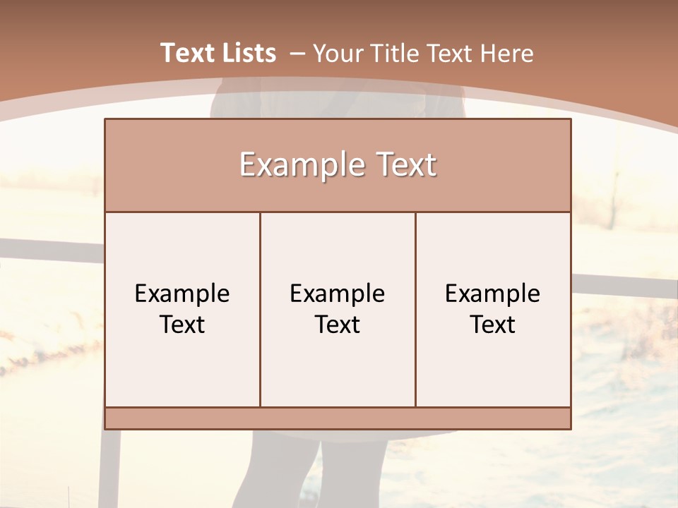 Sunlight Outdoors Tree PowerPoint Template