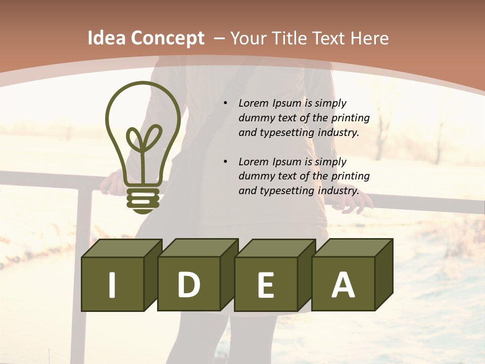 Sunlight Outdoors Tree PowerPoint Template