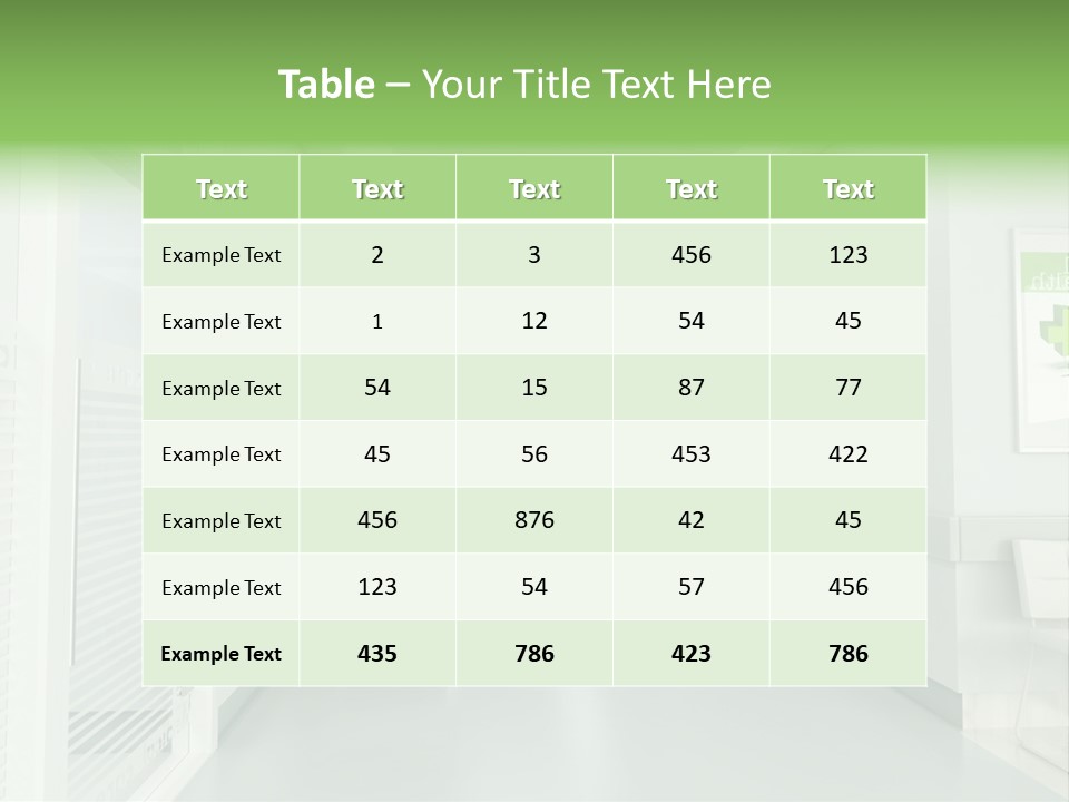 Clinical Walls Interior PowerPoint Template