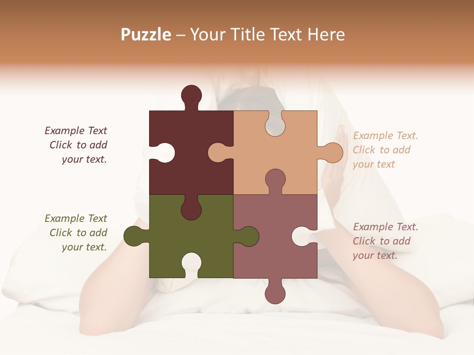 Health Portrait Tired PowerPoint Template