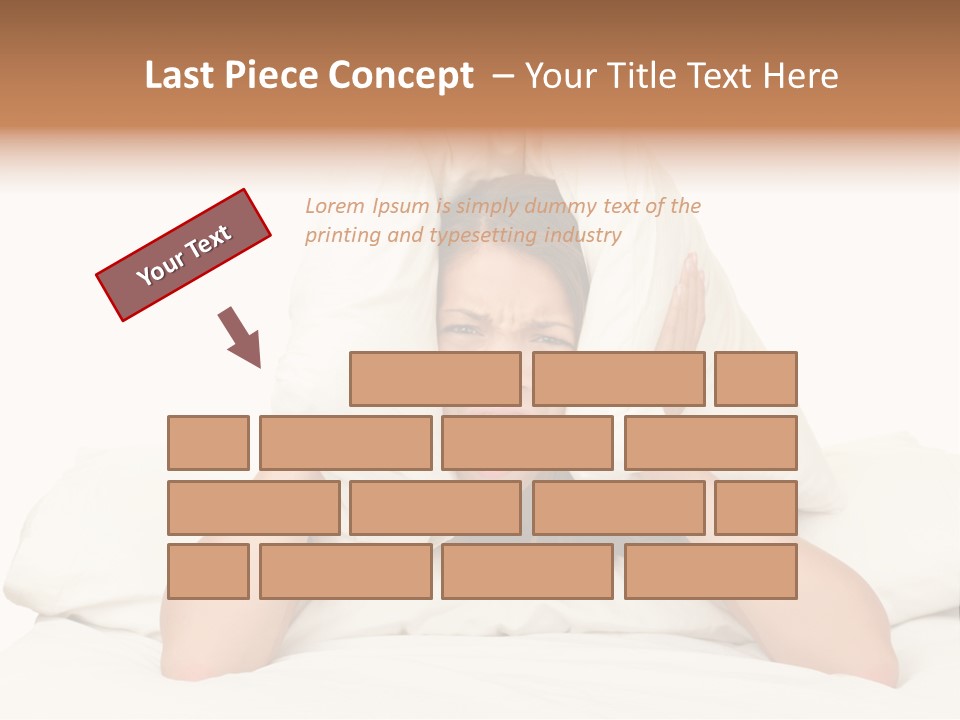 Health Portrait Tired PowerPoint Template