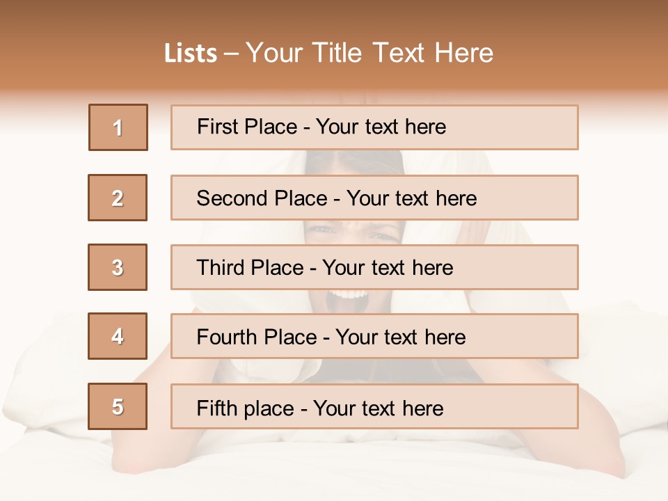 Health Portrait Tired PowerPoint Template