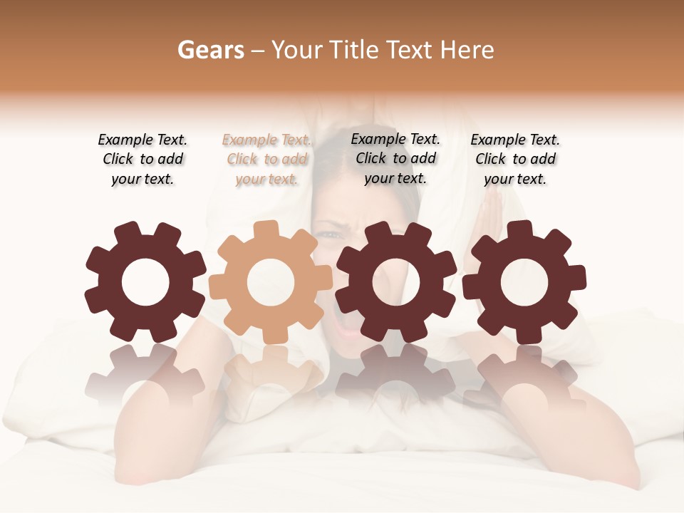 Health Portrait Tired PowerPoint Template