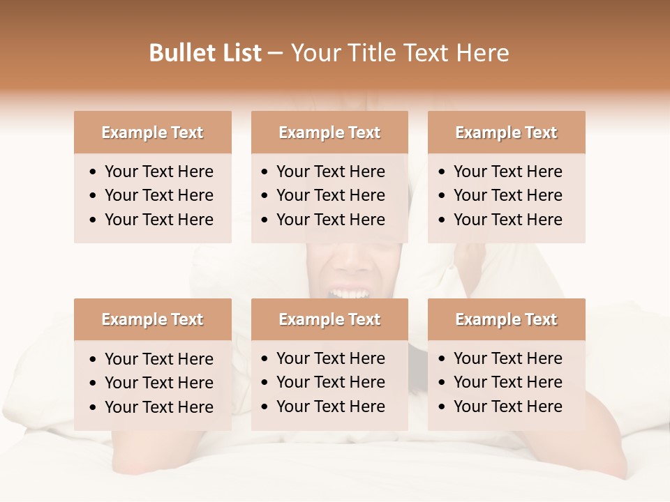 Health Portrait Tired PowerPoint Template