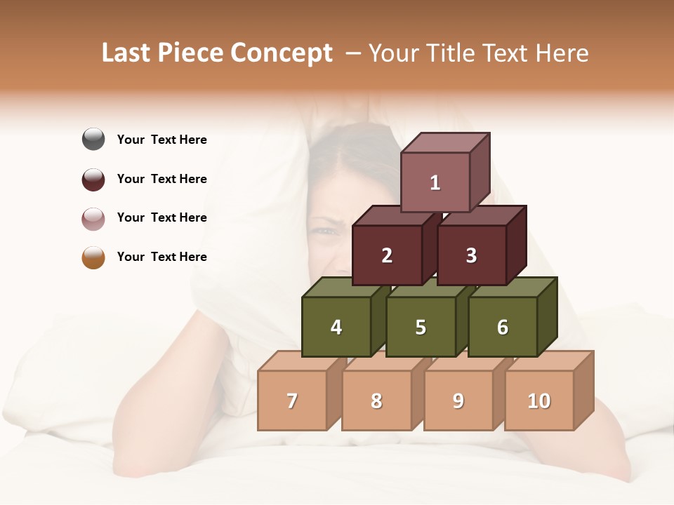 Health Portrait Tired PowerPoint Template