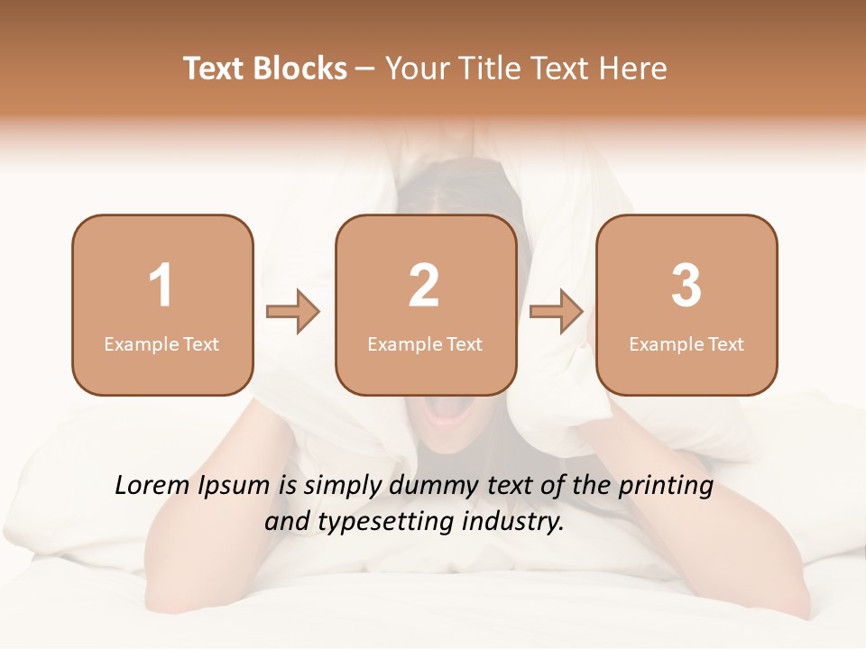 Health Portrait Tired PowerPoint Template