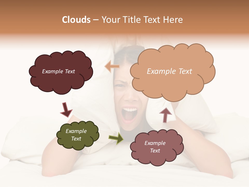 Health Portrait Tired PowerPoint Template