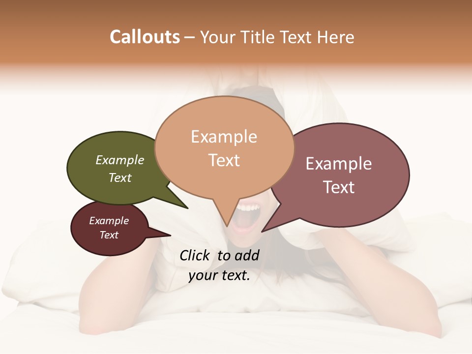 Health Portrait Tired PowerPoint Template