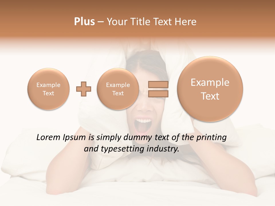 Health Portrait Tired PowerPoint Template