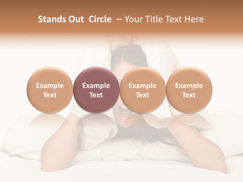 Health Portrait Tired PowerPoint Template