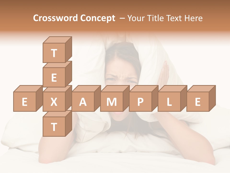 Health Portrait Tired PowerPoint Template