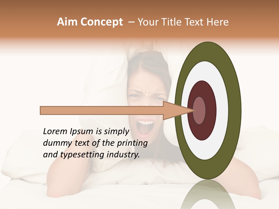 Health Portrait Tired PowerPoint Template