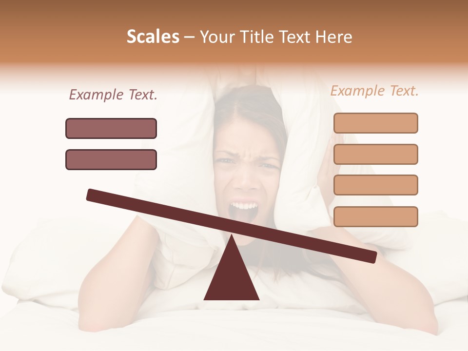 Health Portrait Tired PowerPoint Template