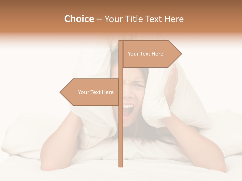 Health Portrait Tired PowerPoint Template