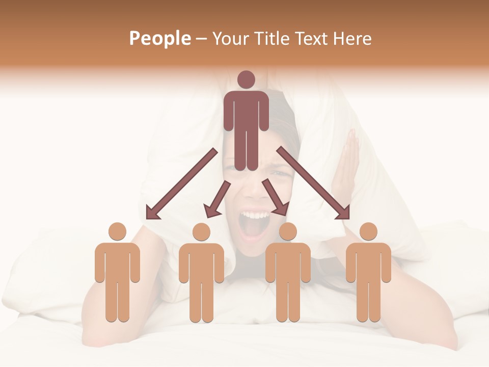 Health Portrait Tired PowerPoint Template