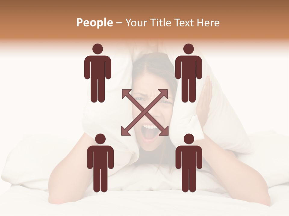 Health Portrait Tired PowerPoint Template