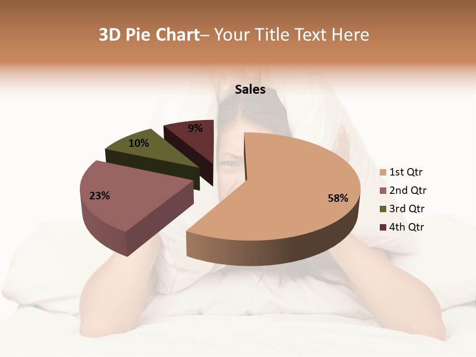 Health Portrait Tired PowerPoint Template