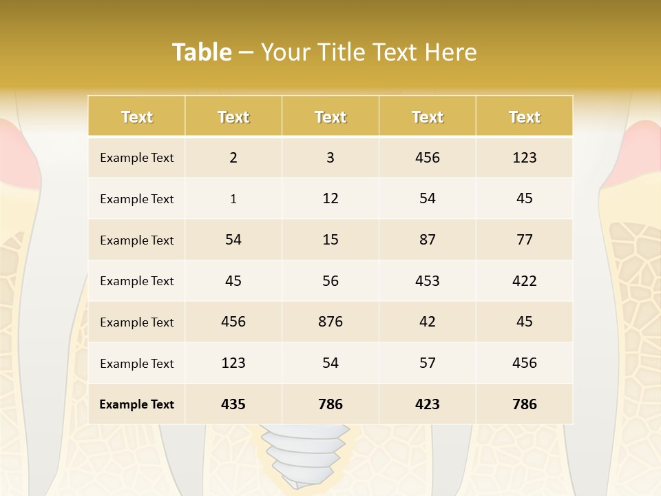 Care Clinic Implantation PowerPoint Template