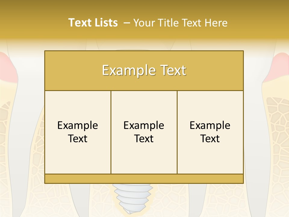 Care Clinic Implantation PowerPoint Template