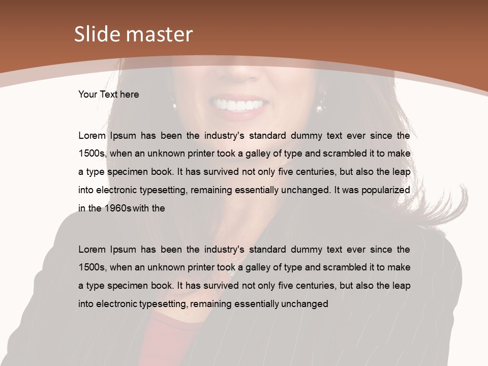 Smile Alone Space PowerPoint Template