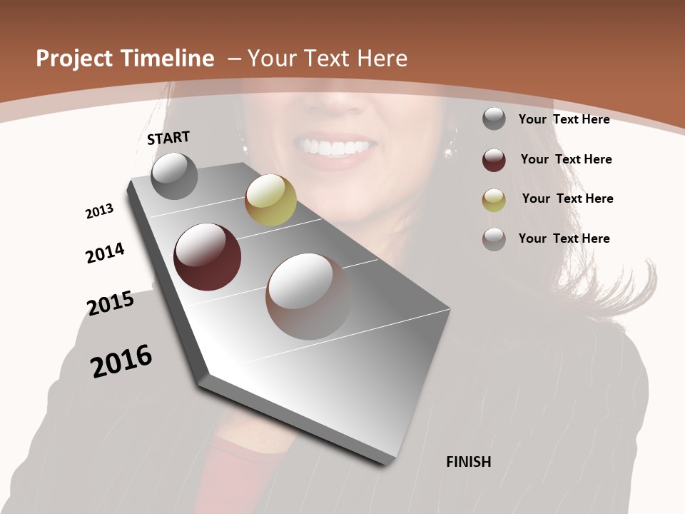 Smile Alone Space PowerPoint Template