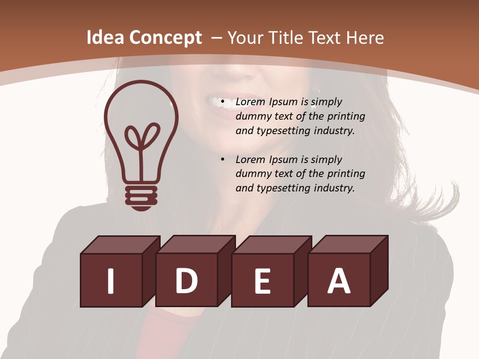 Smile Alone Space PowerPoint Template