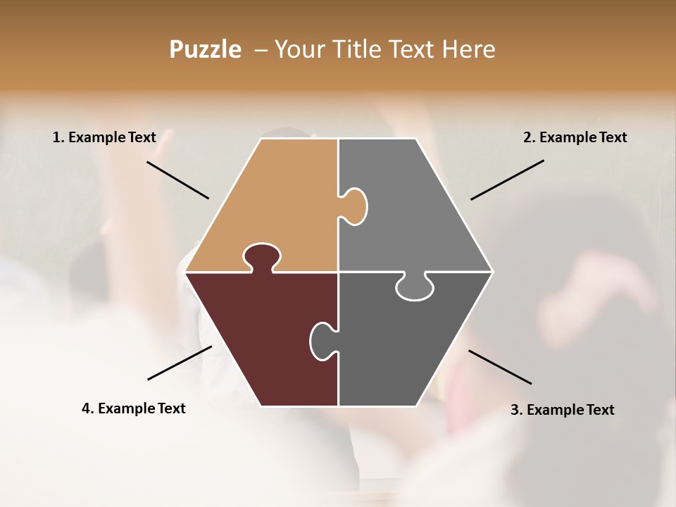 Hands Primary Middle PowerPoint Template
