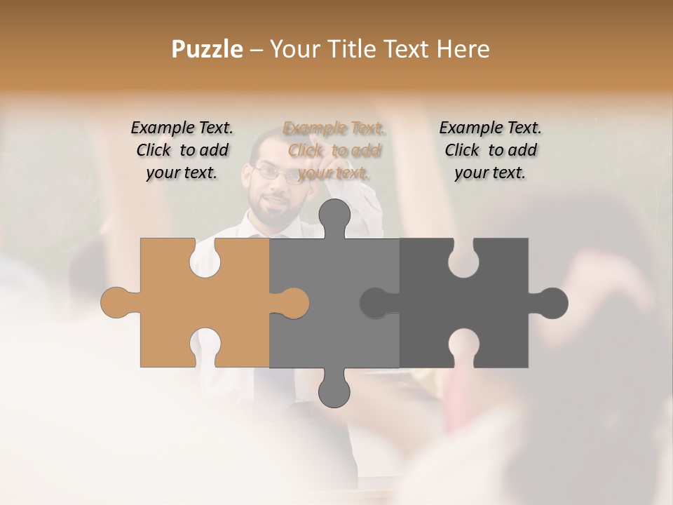 Hands Primary Middle PowerPoint Template