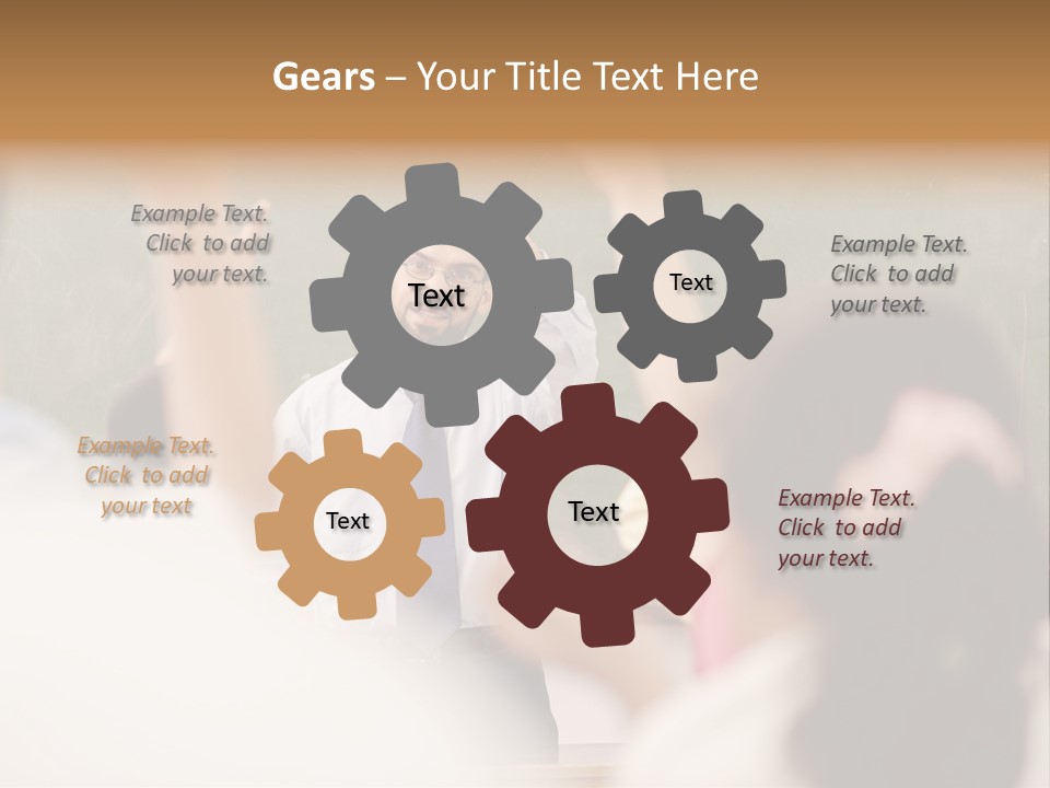 Hands Primary Middle PowerPoint Template