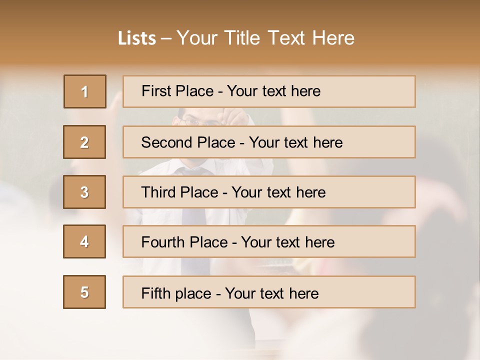 Hands Primary Middle PowerPoint Template