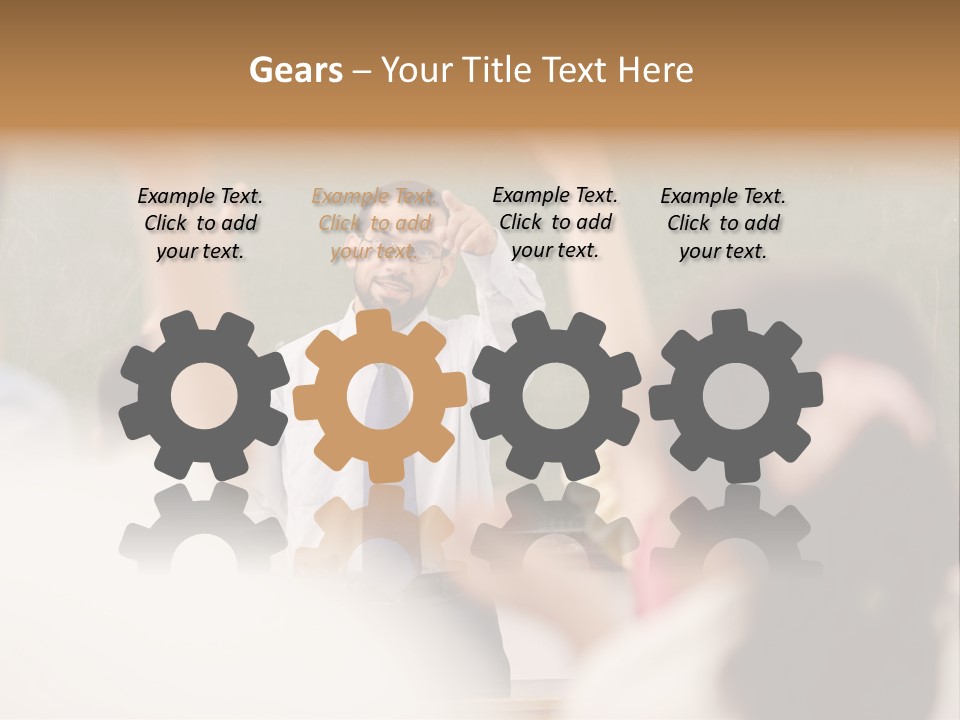 Hands Primary Middle PowerPoint Template
