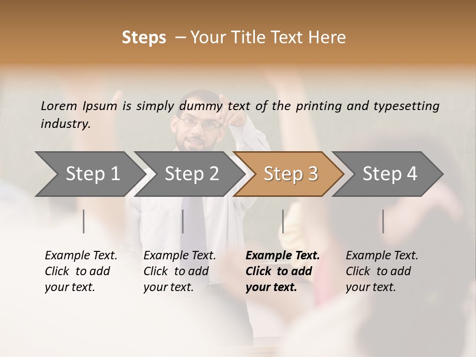 Hands Primary Middle PowerPoint Template