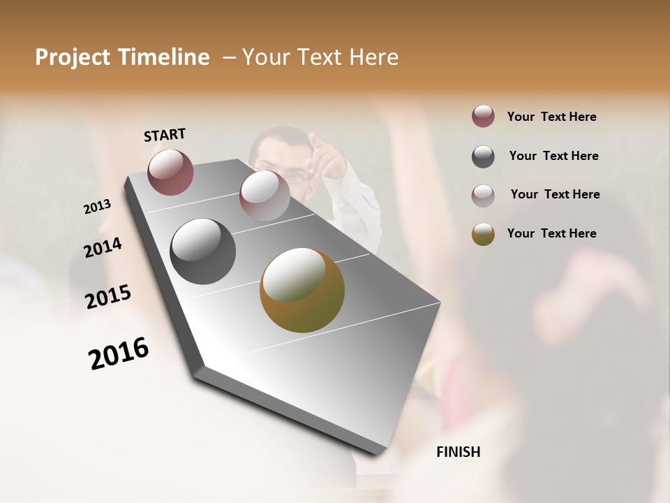 Hands Primary Middle PowerPoint Template