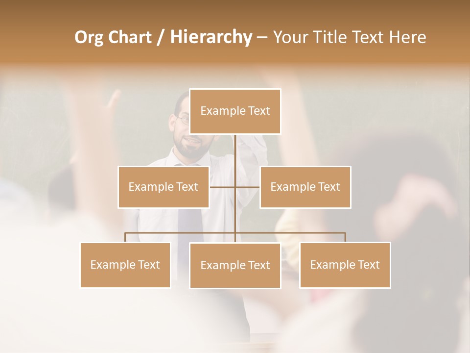 Hands Primary Middle PowerPoint Template