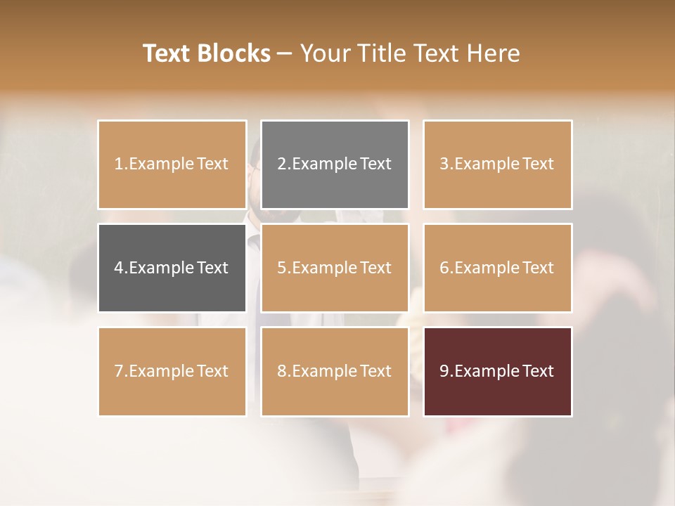 Hands Primary Middle PowerPoint Template