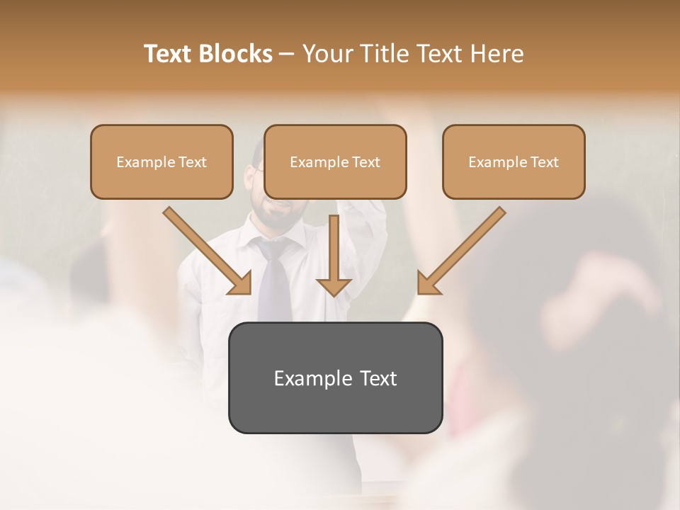 Hands Primary Middle PowerPoint Template