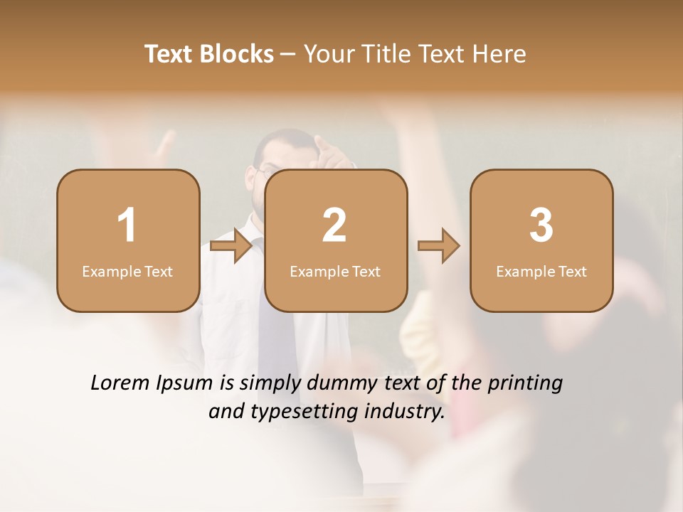 Hands Primary Middle PowerPoint Template