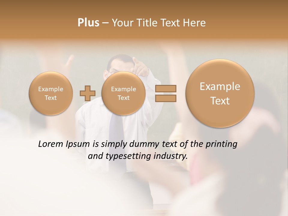 Hands Primary Middle PowerPoint Template