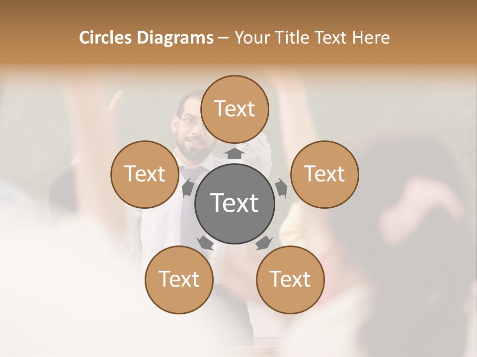 Hands Primary Middle PowerPoint Template