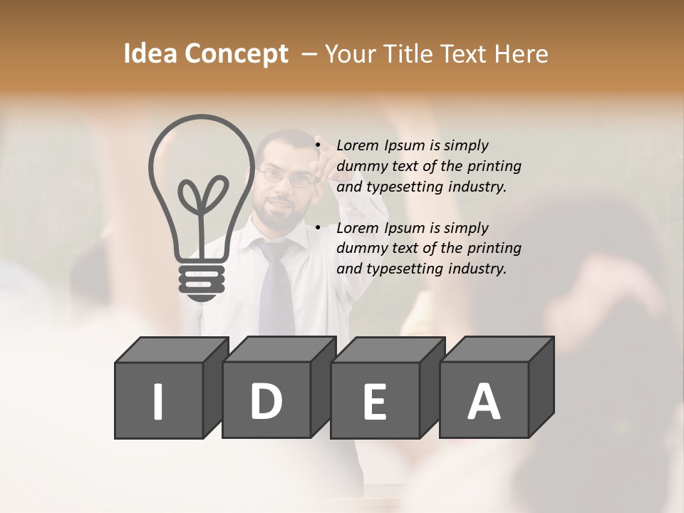 Hands Primary Middle PowerPoint Template