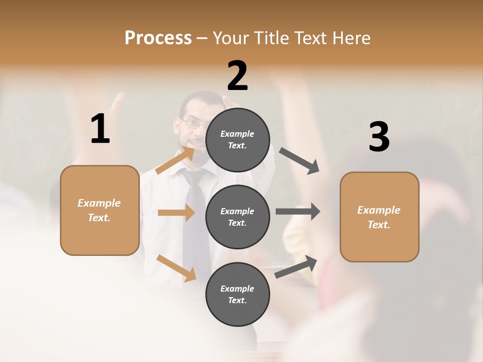 Hands Primary Middle PowerPoint Template